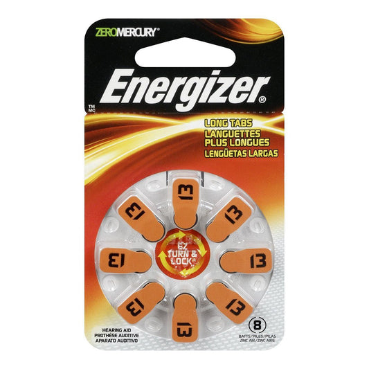 Energizer Hearing Aid Batteries Size 13, Orange Tab Batteries Pasteur Pharmacy