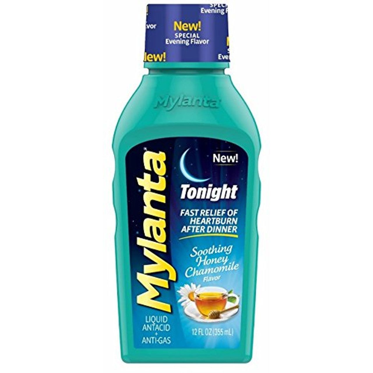 Mylanta Tonight Soothing Honey Chamomile Flavor Liquid Antacid + Anti Gas 12 Fl Oz Health & Beauty Pasteur Pharmacy