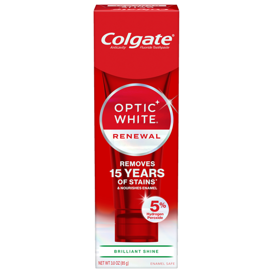 Colgate Optic White Renewal Brilliant Shine Toothpaste, 3.0 Oz Toothpaste Pasteur Pharmacy