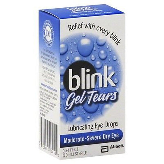 Blink GelTears Lubricating Eye Drops - Moderate-Severe Dry Eye Relief, 0.34 fl oz (10 mL) Eye Drops & Lubricants Pasteur Pharmacy