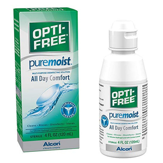 Opti-Free Puremoist Multi-Purpose With HydraGlyde Sterile Disinfecting Solution 4 Fl Oz Personal Care Pasteur Pharmacy