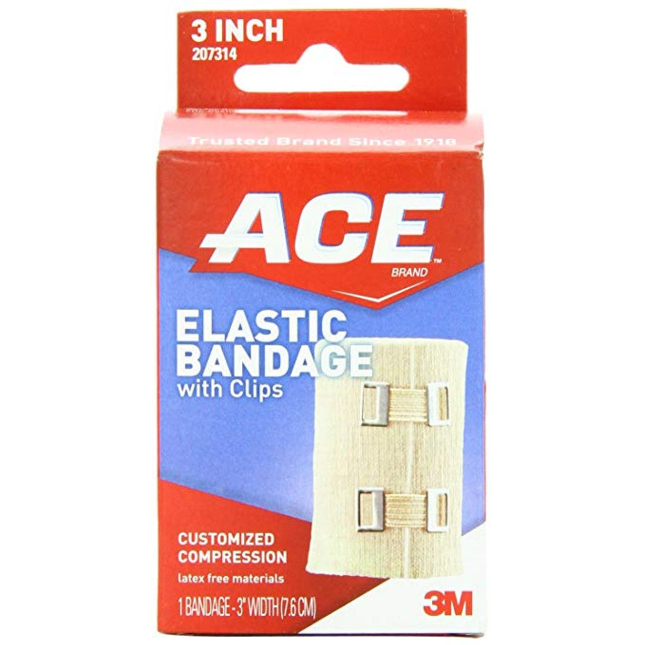 ACE Brand Elastic Bandage With Clips 3 Inch First Aid Pasteur Pharmacy