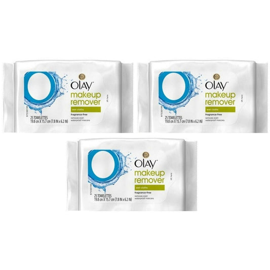 Olay Cleanse Makeup Remover Wipes, Fragrance Free, 25 Count Makeup Removers Pasteur Pharmacy