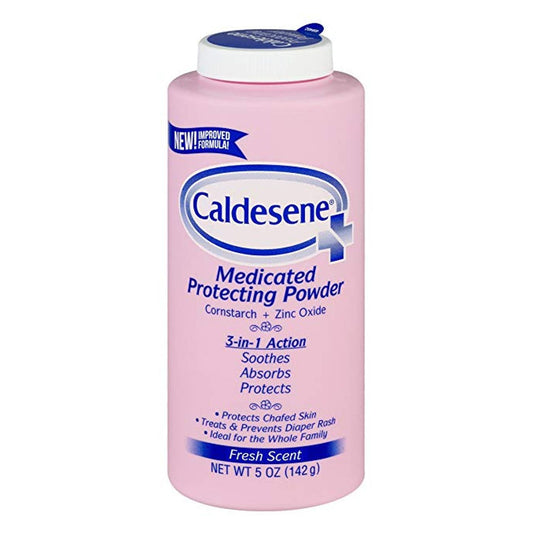 Caldesene Medicated Protecting Powder, Cornstarch & Zinc Oxide, Baby Diaper Rash Treatment, 5 oz Diaper Rash Treatments Pasteur Pharmacy