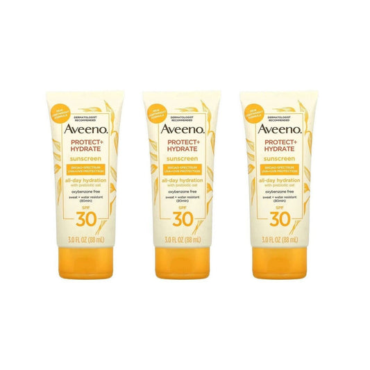 Aveeno Protect + Hydrate Body Sunscreen Lotion Spf 30 - 3 Oz Sunscreen Pasteur Pharmacy