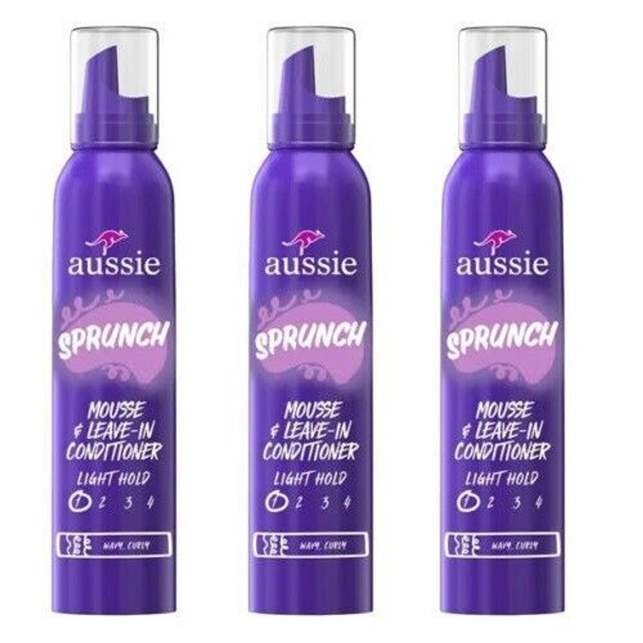Aussie Sprunch Mousse Leave In Conditioner, Light Hold, 6 Oz Hair Care Pasteur Pharmacy