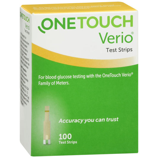 OneTouch Verio Blood Glucose Test Strips - 100 Count Blood Glucose Test Strips Pasteur Pharmacy