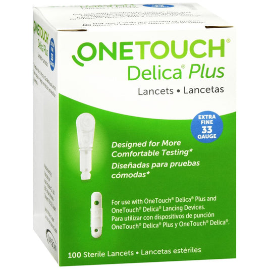 OneTouch® Delica® Plus Lancets – 100 Count, 33 Gauge (Extra Fine) Gauges Pasteur Pharmacy