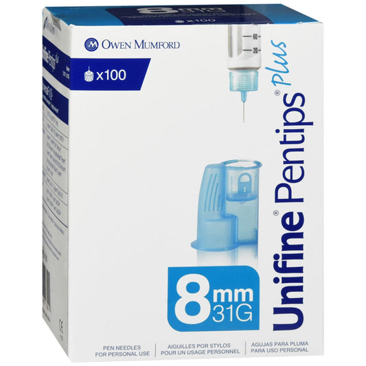 Unifine Pentips Plus 8mmx31g 100ct Vehicle Parts & Accessories Pasteur Pharmacy