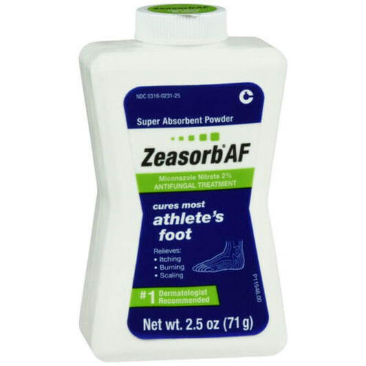 Zeasorb-AF Antifungal Treatment Powder, 2% Miconazole Nitrate, 2.5 oz Medicine & Drugs Pasteur Pharmacy