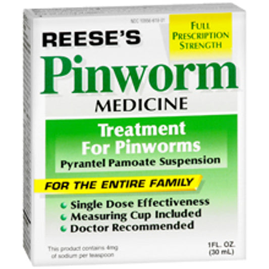 Reese's Pinworm Medicine, Full Prescription Strength 1 Fl Oz Medicine & Drugs Pasteur Pharmacy