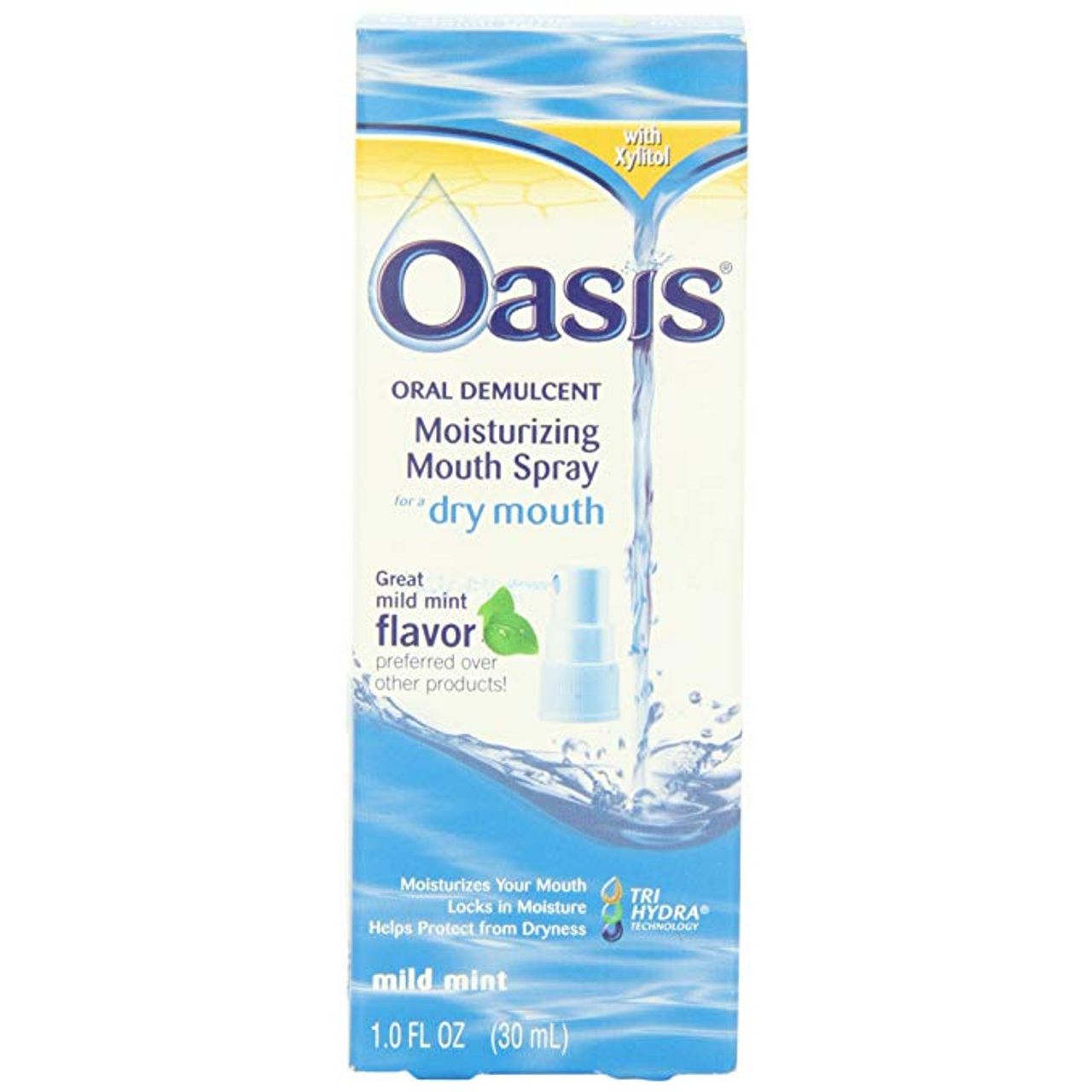 Oasis Moisturizing Mouth Spray, Mild Mint, 1 Oz Health & Beauty Pasteur Pharmacy