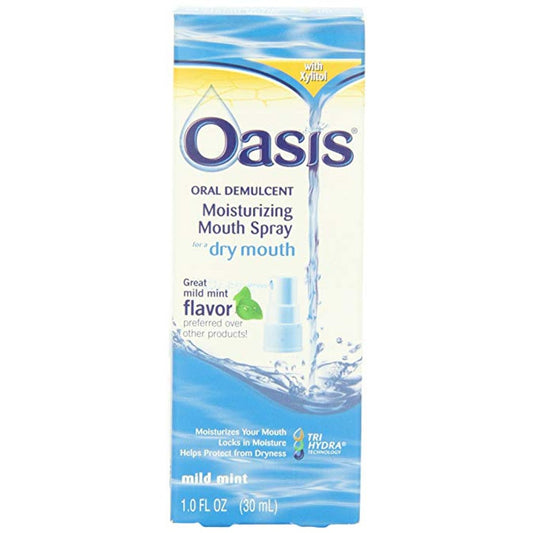 Oasis Moisturizing Mouth Spray, Mild Mint, 1 Oz Health & Beauty Pasteur Pharmacy