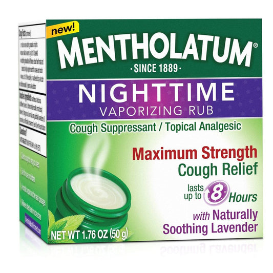 Mentholatum Nighttime Vaporizing Rub Maximum Strength Cough Relief Medicine & Drugs Pasteur Pharmacy