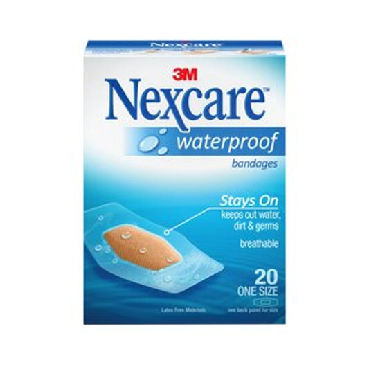Nexcare Waterproof Clear Bandages One Size 20 ct First Aid Pasteur Pharmacy