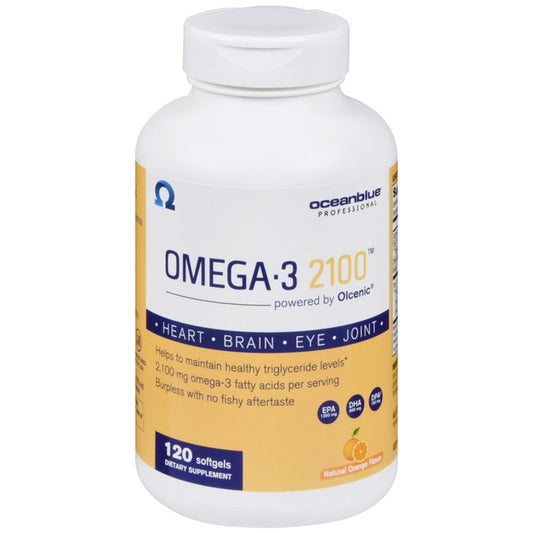 Ocean Blue Professional 2100 Omega-3, Softgels, Natural Orange Flavor Vitamins & Supplements Pasteur Pharmacy