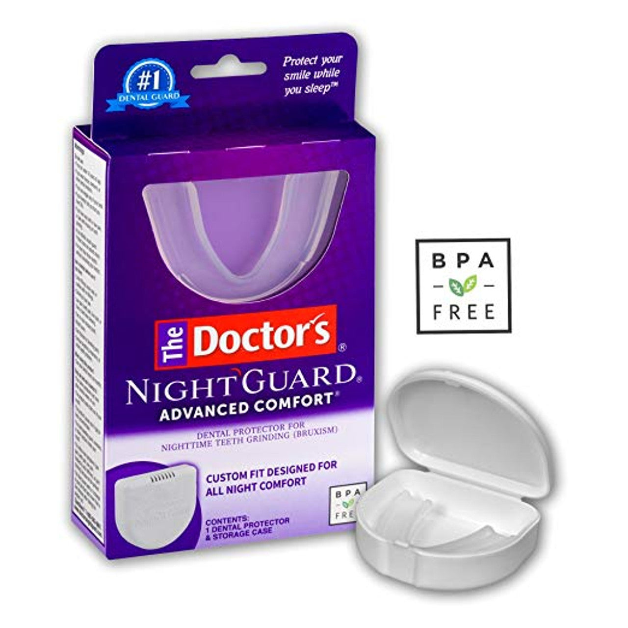 The Doctor's NightGuard Advanced Comfort, Dental Protector for Nighttime Teeth Grinding, 1 Count Oral Care Pasteur Pharmacy
