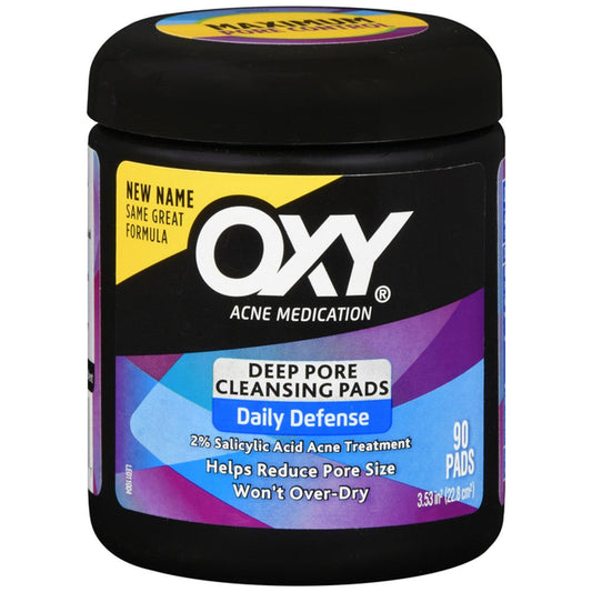 OXY Maximum Strength Deep Pore Acne Cleansing Pads, 2% Salicylic Acid, 90 ct Skin Care Pasteur Pharmacy