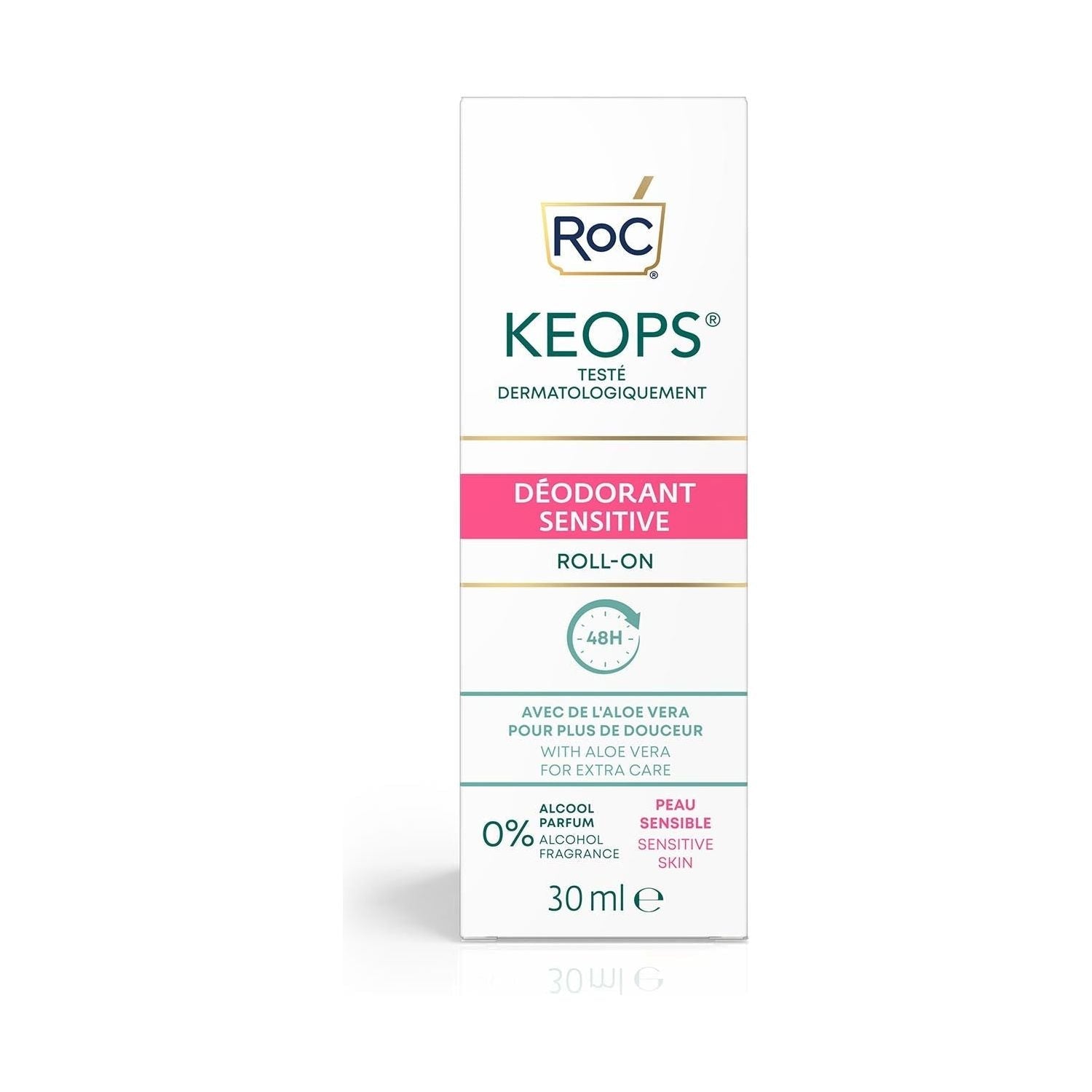 Roc Keops Sensitive Deodorant Roll-on 30ml / 1 Oz Deodorant Pasteur Pharmacy
