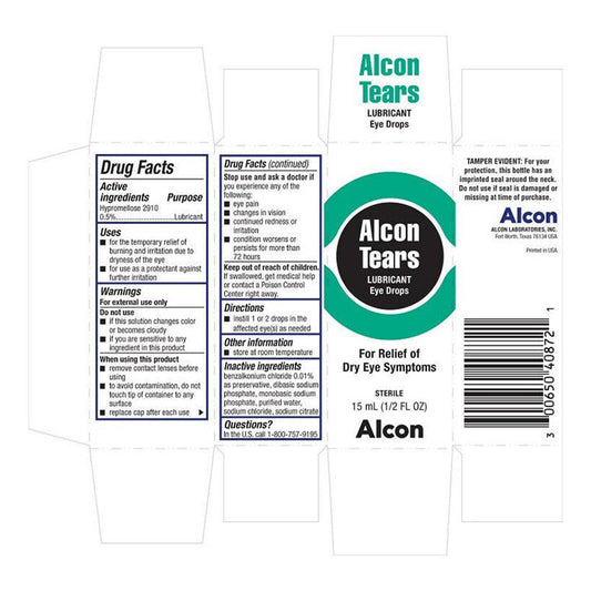 Alcon® Tears Naturale® II Lubricant Eye Drops for Dry Eye – 0.5 fl oz Eye Drops & Lubricants Pasteur Pharmacy