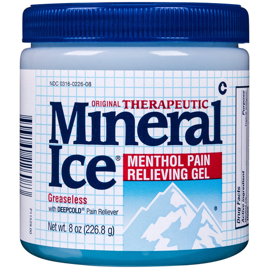 Mineral Ice Therapeutic Pain Relieving Gel, Cool Recover, Menthol 2%, 8 oz Medicine & Drugs Pasteur Pharmacy