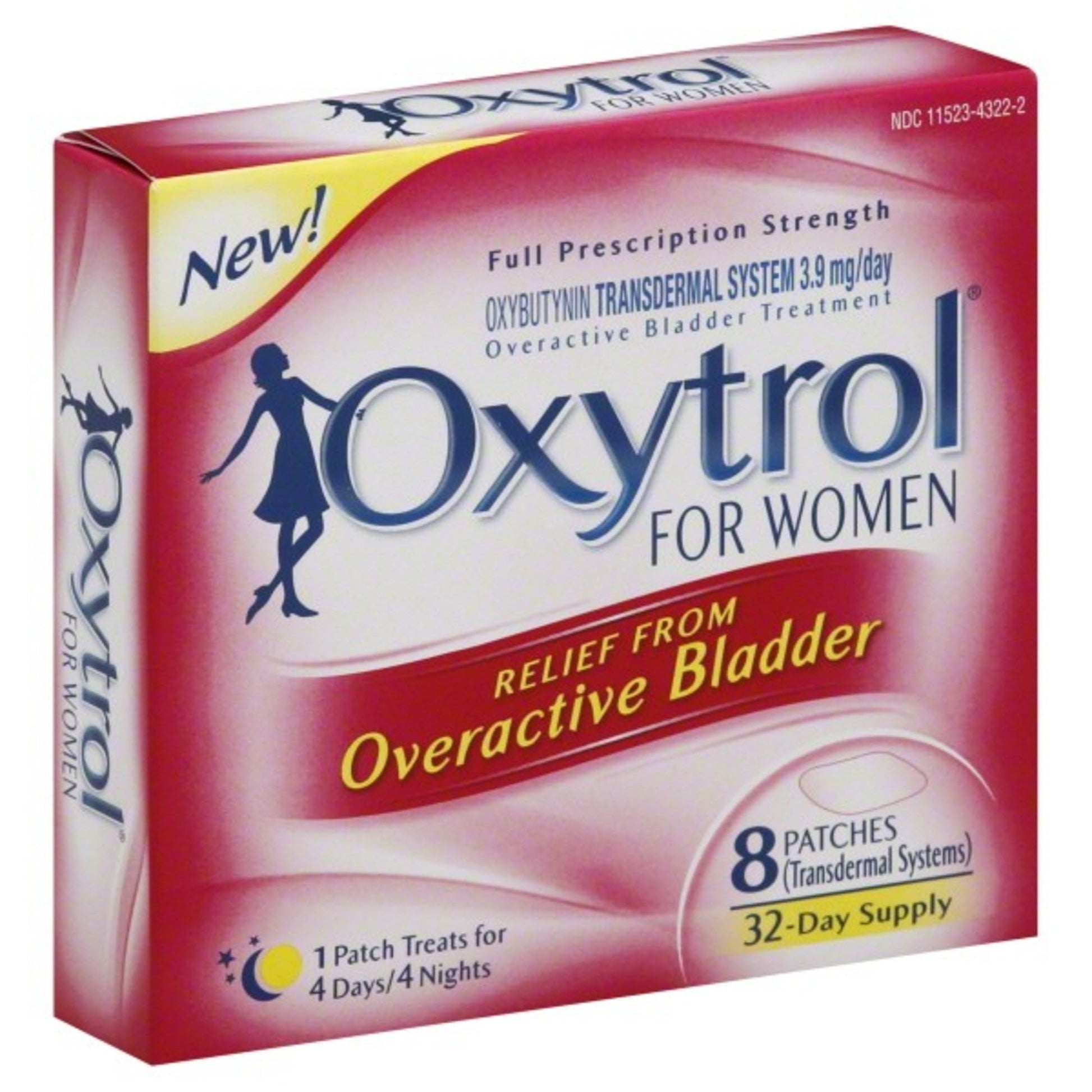 Aquadeks Oxytrol For Women Overactive Bladder Transdermal Systems Patches 8 Ct Box Personal Care Pasteur Pharmacy
