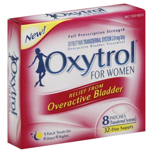 Aquadeks Oxytrol For Women Overactive Bladder Transdermal Systems Patches 8 Ct Box Personal Care Pasteur Pharmacy