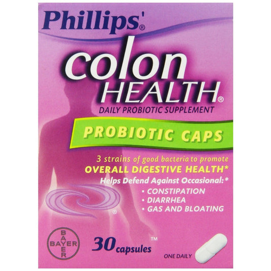 Phillips' Probiotic Supplement, Daily, Colon Health, Capsules Health & Beauty Pasteur Pharmacy