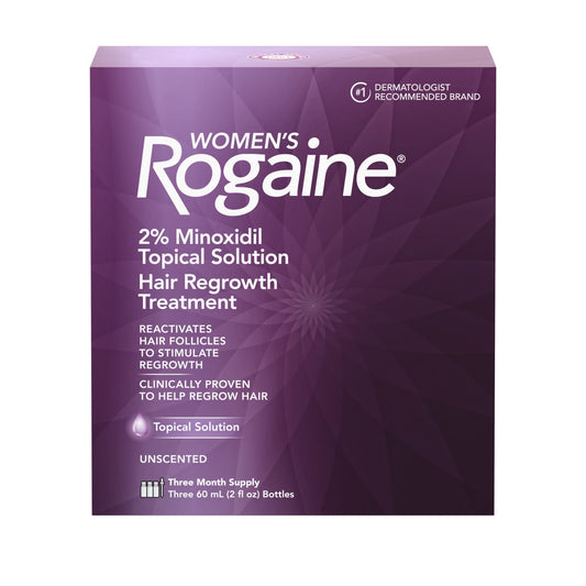 Rogaine Women's Unscented Hair Regrowth Treatment 3 Ea Box Hair Care Pasteur Pharmacy