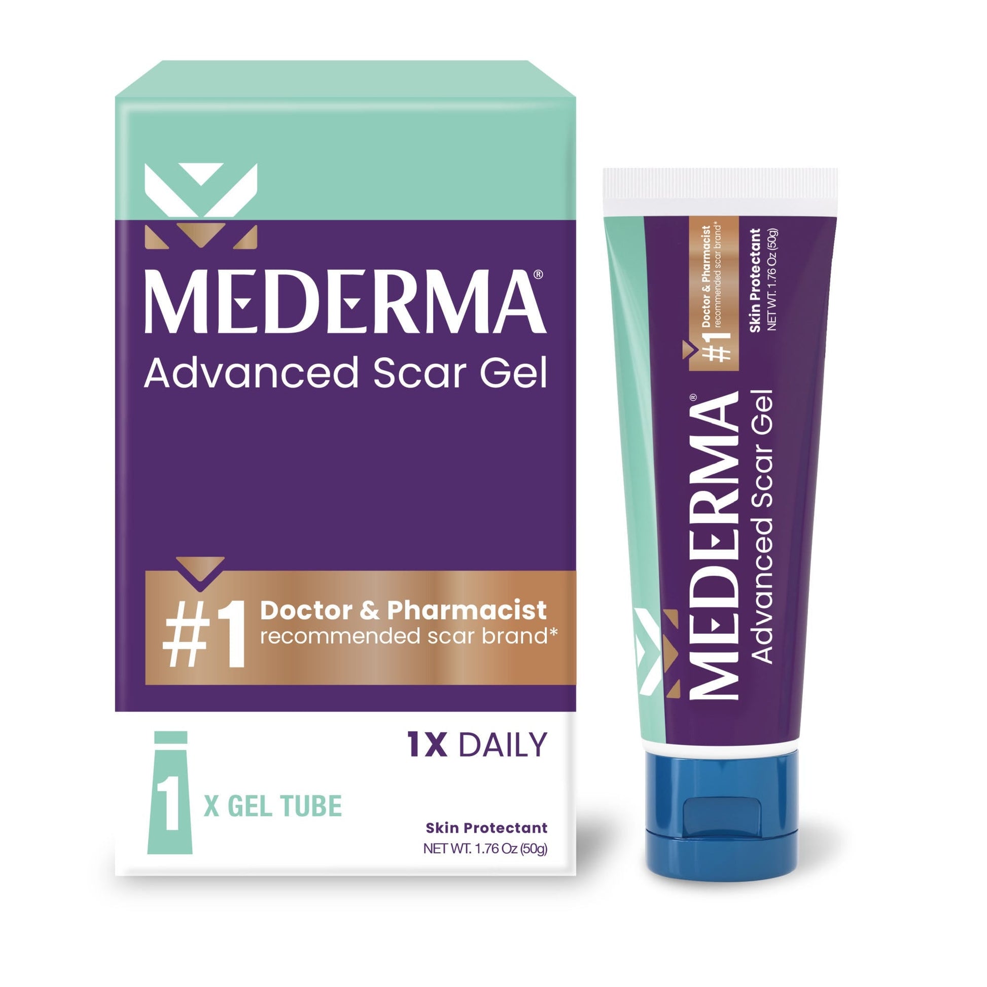Mederma Advanced Scar Therapy Gel Treats Old And New Scars - 1.76 Oz First Aid Pasteur Pharmacy