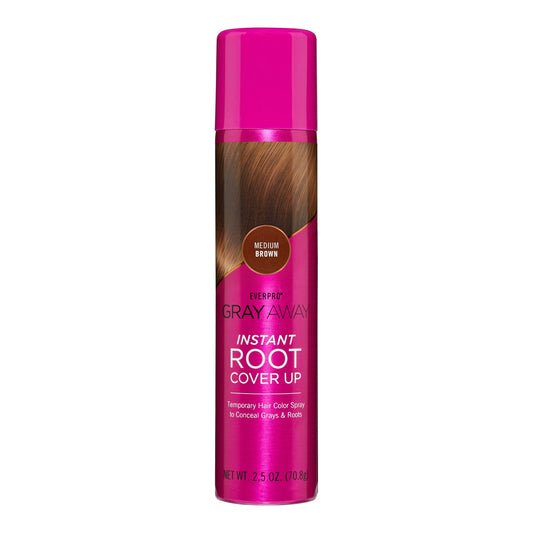 Everpro Gray Away Instant Root Cover Up Hair Spray Medium Brown 70.8G Hair Color Pasteur Pharmacy