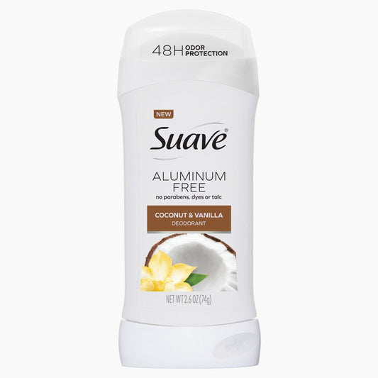 Suave Deodorant, Coconut & Vanilla, Aluminum Free 2.6 Oz Deodorant Pasteur Pharmacy