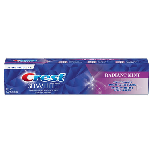 Crest 3D White Whitening Toothpaste, Radiant Mint Toothpaste Pasteur Pharmacy