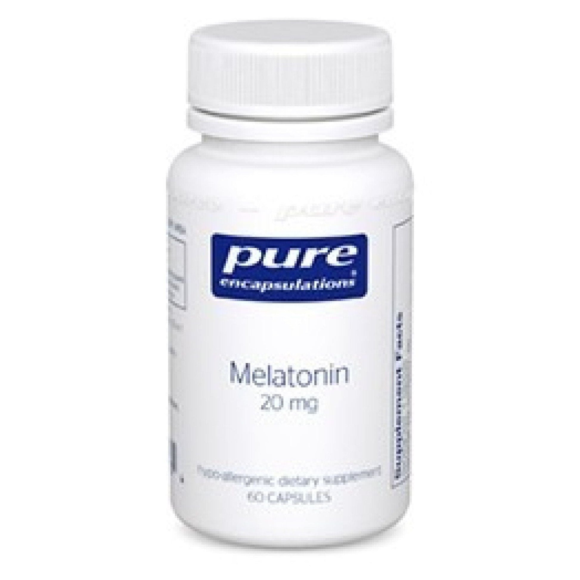 Pure Encapsulations Melatonin 20 Mg, 60 Capsules Vitamins & Supplements Pasteur Pharmacy