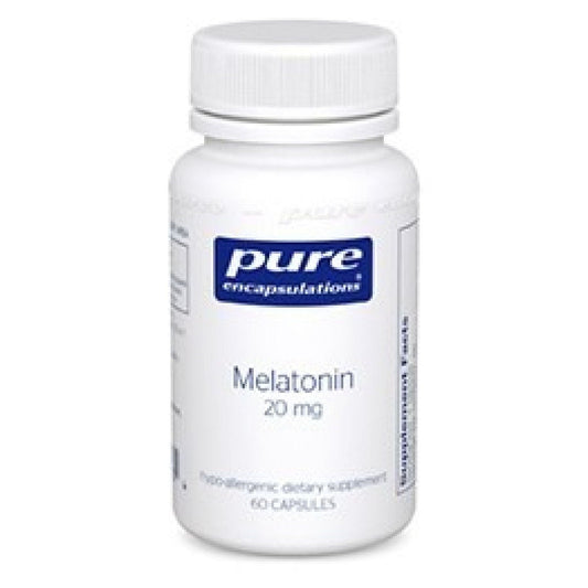 Pure Encapsulations Melatonin 20 Mg, 60 Capsules Vitamins & Supplements Pasteur Pharmacy