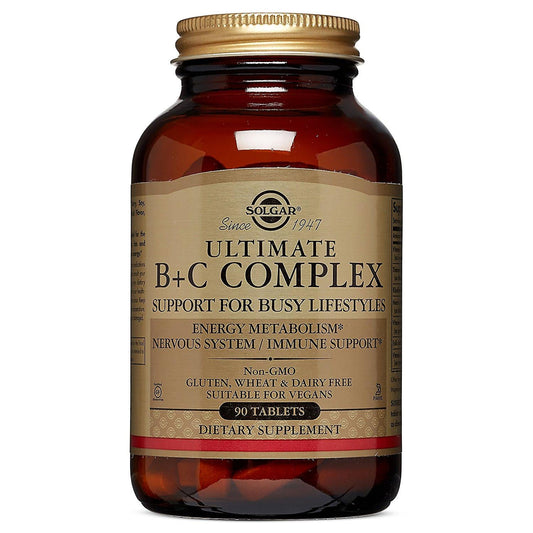 Solgar Ultimate B C Complex Stress Formula 90 Tablets Vitamins & Supplements Pasteur Pharmacy