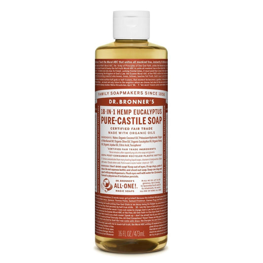 Dr. Bronner's Pure Castile Liquid Soap Hemp Eucalyptus -- 16 Fl Oz Health & Beauty Pasteur Pharmacy