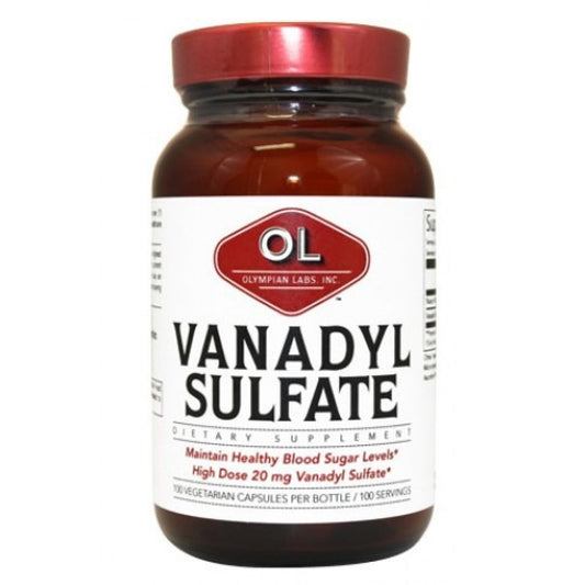 Olympian Labs Vanadyl Sulfate With Niacin - 20 Mg - 100 Capsules Vitamins & Supplements Pasteur Pharmacy
