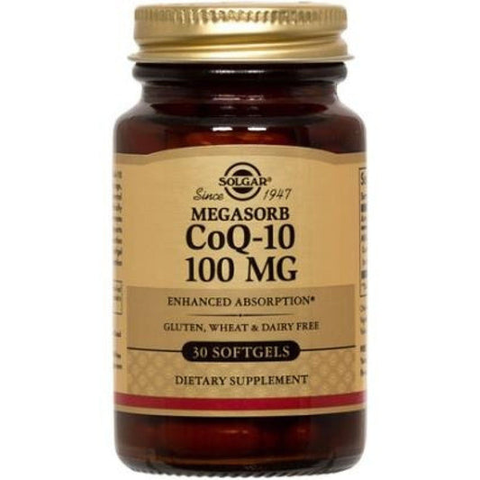 Solgar Coenzyme Q-10 100 Mg, 30 Softgels, CoQ10 Vitamins & Supplements Pasteur Pharmacy