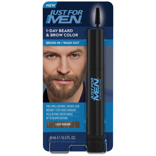Just For Men 1-Day Beard & Brow Color - Light Brown Hair Color Pasteur Pharmacy