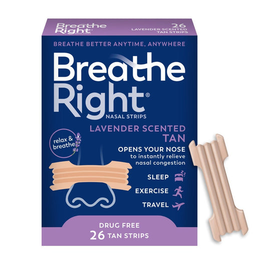 Breathe Right Calming Lavender Scented Nasal Strips Medicine & Drugs Pasteur Pharmacy