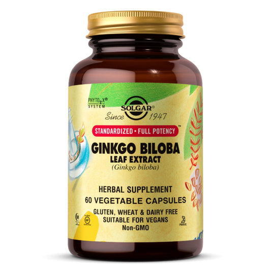 Solgar Ginkgo Biloba Leaf Extract, 180 Vegetable Capsules Vitamins & Supplements Pasteur Pharmacy