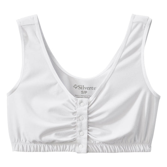 Silverts Adaptive Front Closure Bra - White, Medium Bras Pasteur Pharmacy