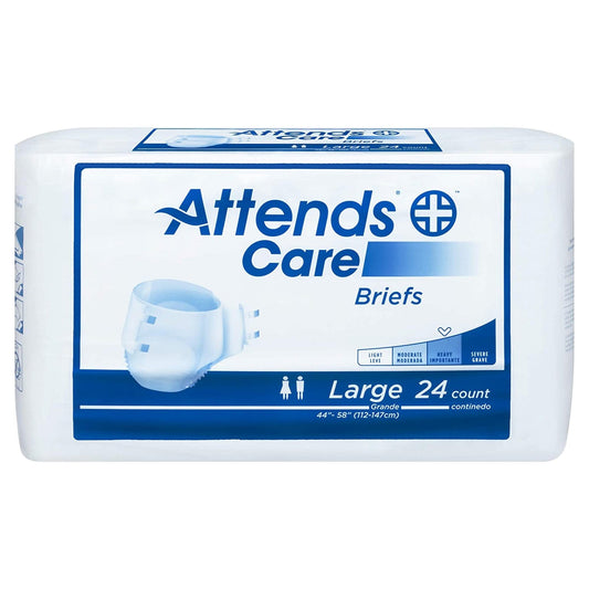 Attends Unisex Adult Incontinence Brief Large Disposable BRHC30, Count Of 24 Bicycle Shorts & Briefs Pasteur Pharmacy