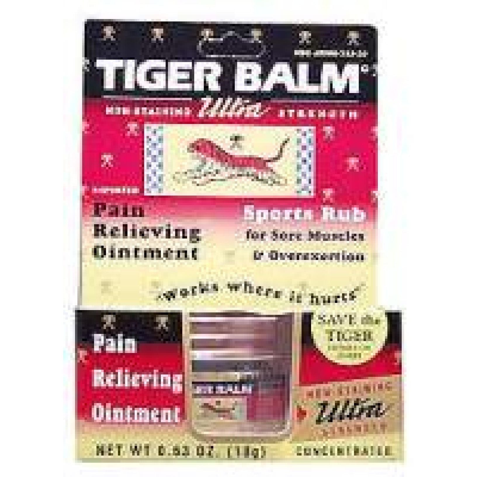 Tiger Balm Ultra Strength Pain Relieving Ointment Sports Rub Health & Beauty Pasteur Pharmacy