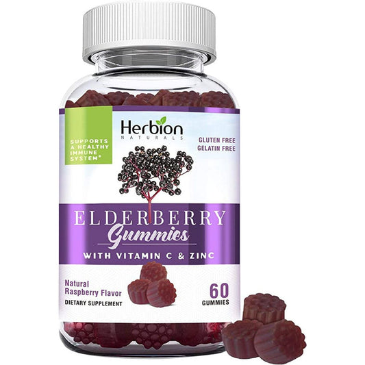 Herbion Naturals Elderberry Gummies With Vitamin C & Zinc Vitamins & Supplements Pasteur Pharmacy