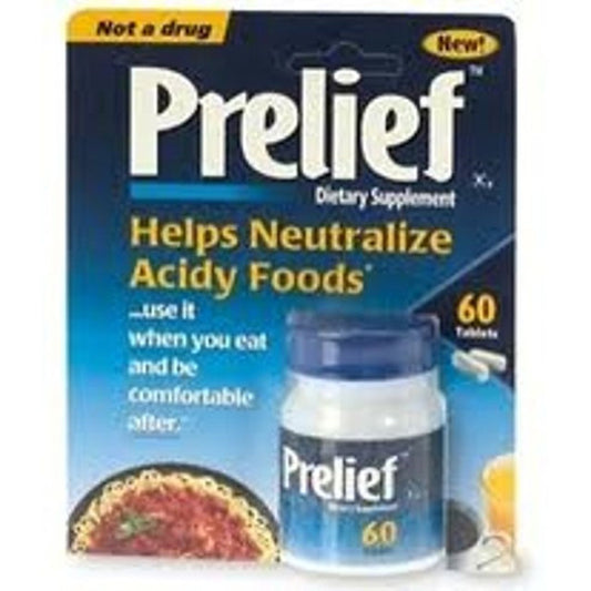 Prelief Acid Reducer Dietary Supplement Caplets 60 Ct Vitamins & Supplements Pasteur Pharmacy