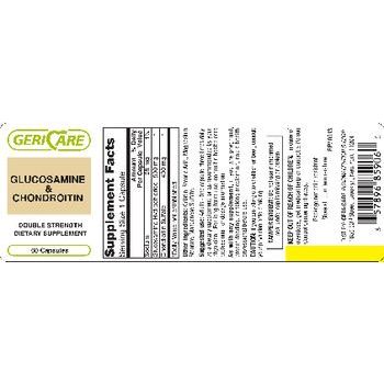 Geri-Care Glucosamine & Chondroitin Plumbing Fittings & Supports Pasteur Pharmacy