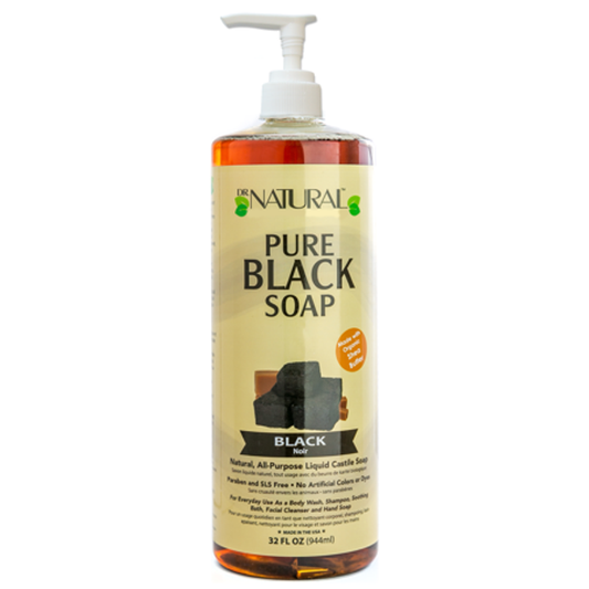 Dr. Natural Pure Castile Liquid Black Soap - 32 Fl Oz Vitamins & Supplements Pasteur Pharmacy