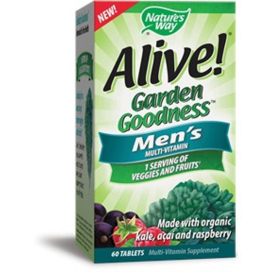 Nature's Way Alive!® Garden Goodness™ Men’s Multivitamin – 60 Tablets Vitamins & Supplements Pasteur Pharmacy